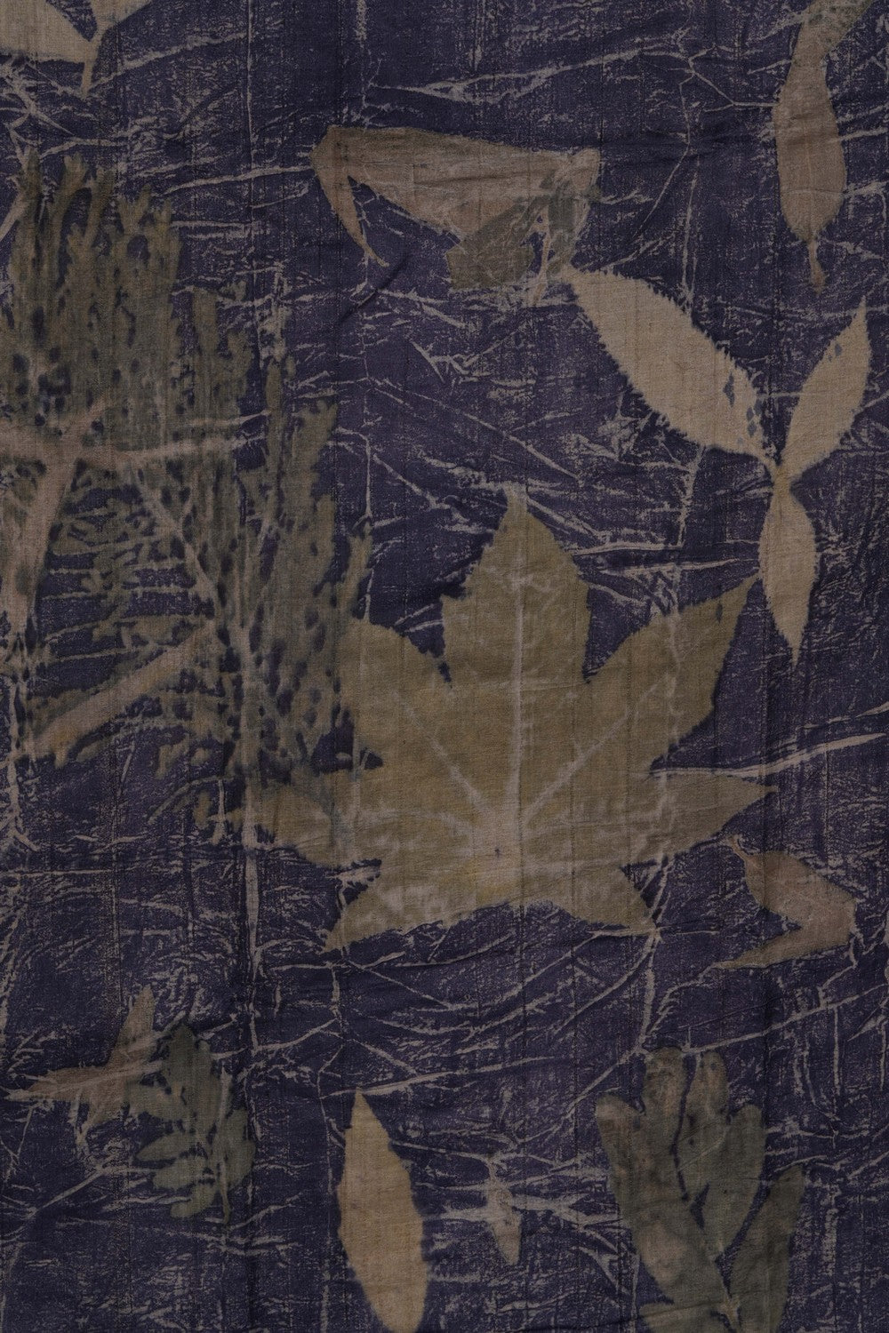 Image of Navy Blue Oranic Printed Saree