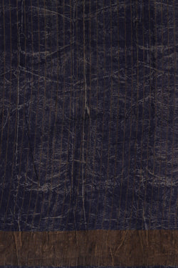 Image of Navy Blue Oranic Printed Saree