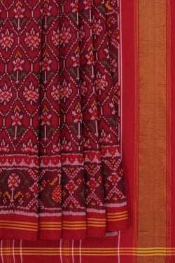 Image of Rajkot Silk Red Saree