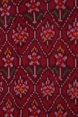 Image of Rajkot Silk Red Saree