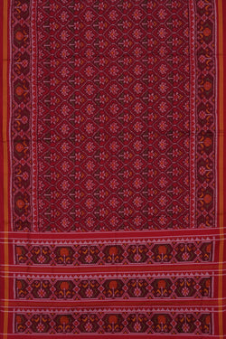 Image of Rajkot Silk Red Saree