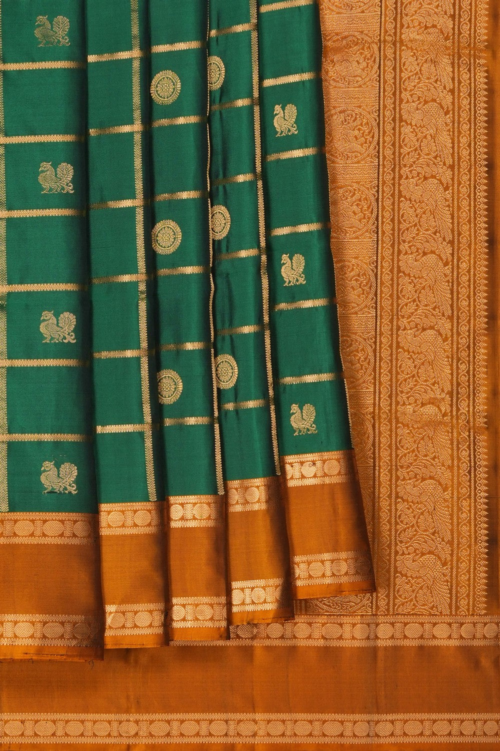 Image of South Silk Green Saree
