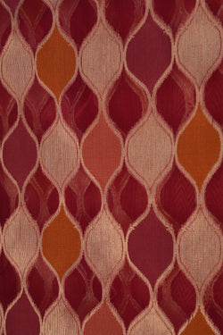 Image of Kora Silk Brocade Red Saree