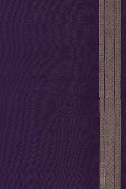 Image of Kora Silk Brocade Purple Saree