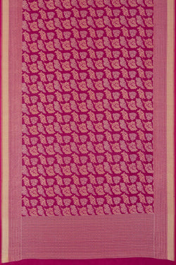 Image of Kora Silk Brocade Pink Saree