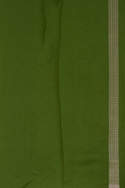 Image of Kora Silk Brocade Green Saree
