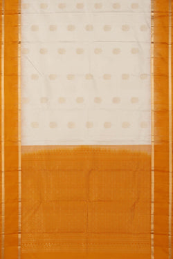 Image of Off White South Silk Saree
