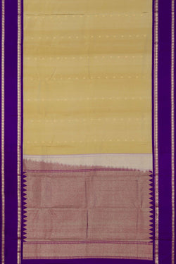 Image of Ivory Off White South Silk Saree
