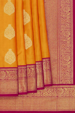 Image of Mustard South Silk Saree