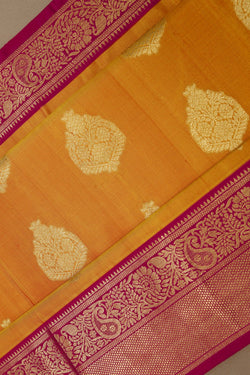Image of Mustard South Silk Saree