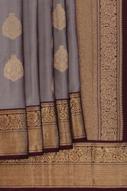 Image of Grey South Silk Saree