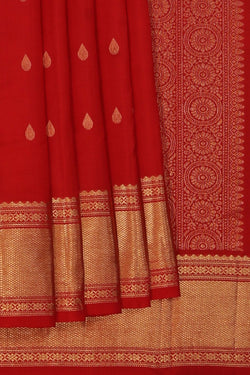 Image of Red South Silk Saree