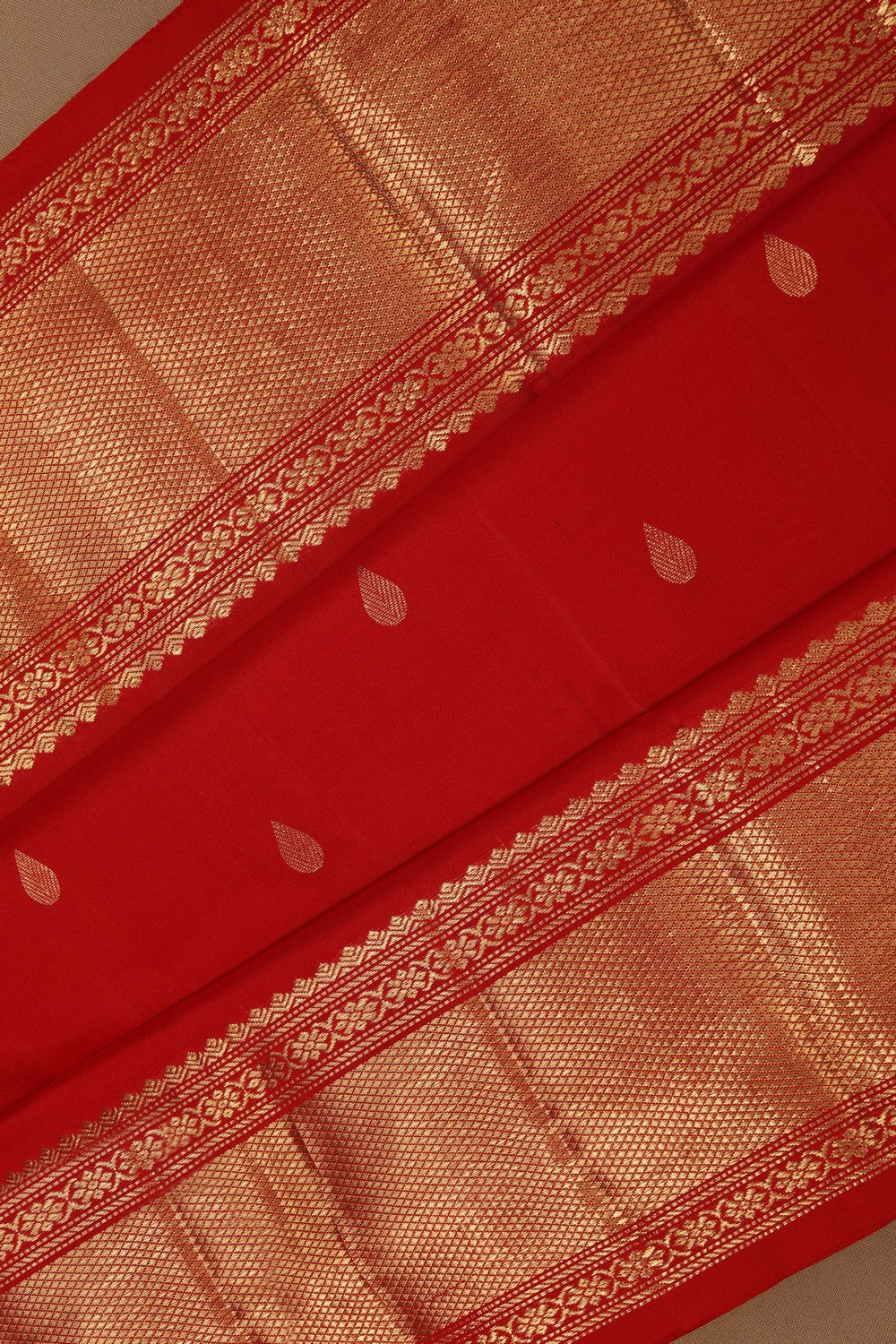 Red South Silk Saree