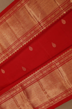 Image of Red South Silk Saree