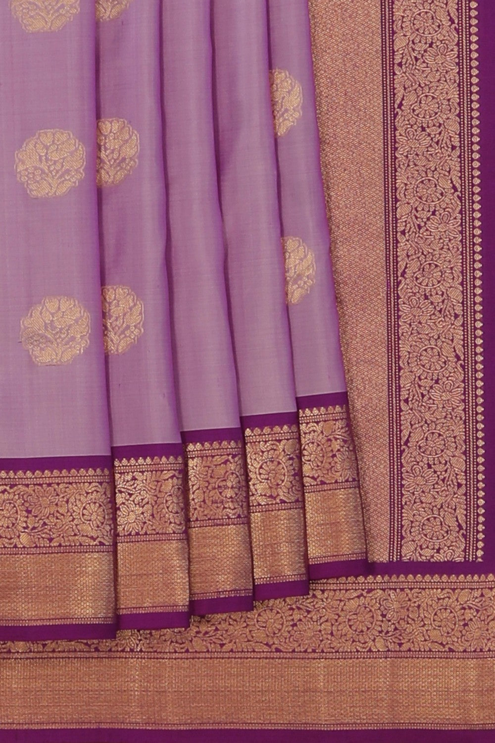 Lavender Purple South Silk Saree