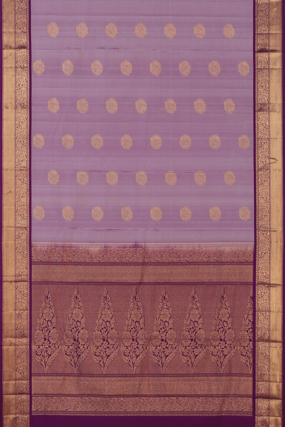 Lavender Purple South Silk Saree