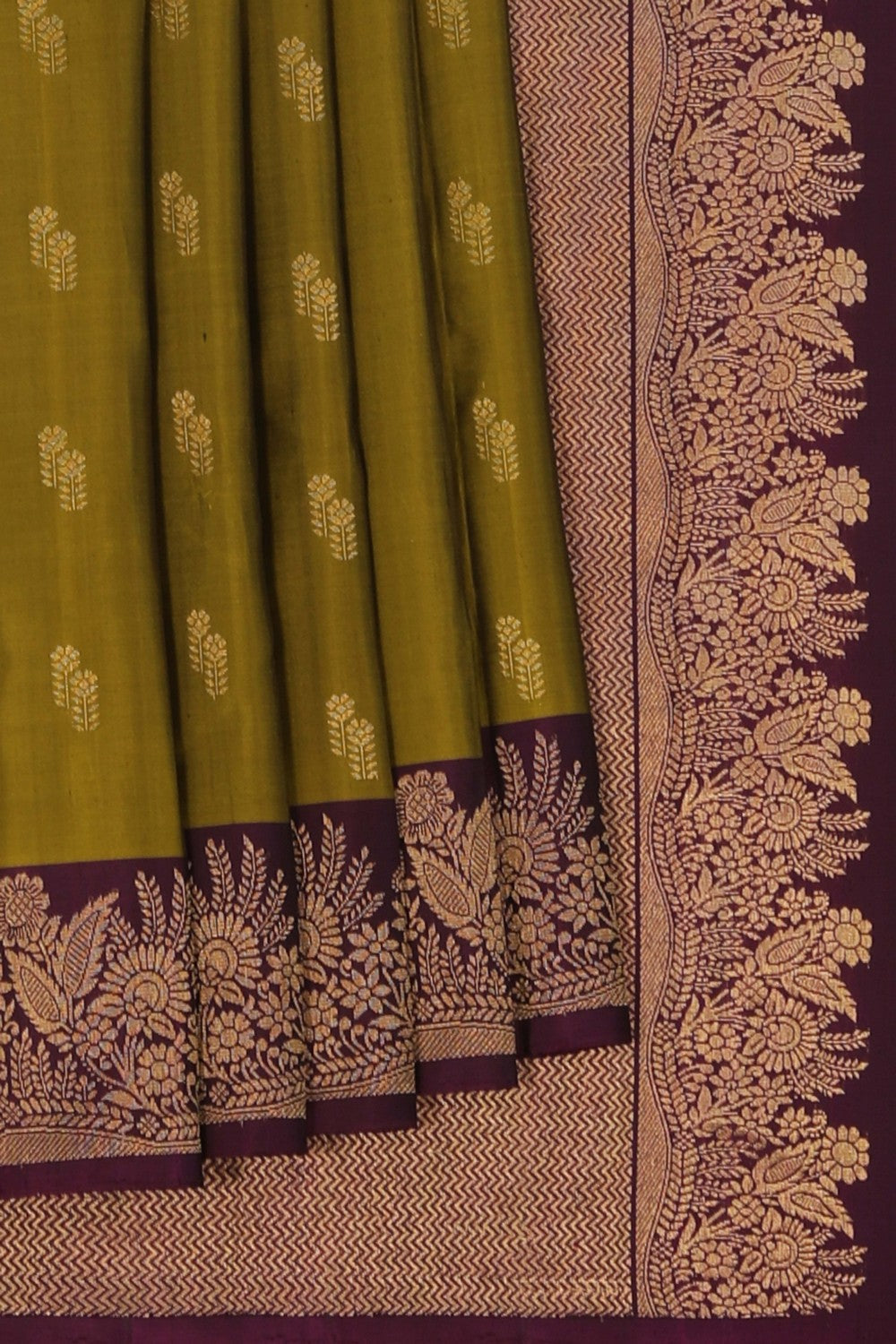 Moss Green South Silk Saree