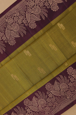 Image of Moss Green South Silk Saree
