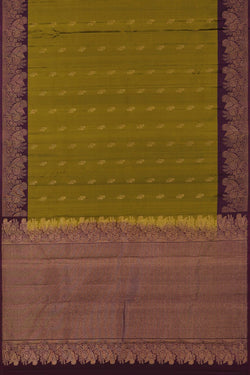 Image of Moss Green South Silk Saree