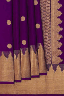 Image of Purple South Silk Saree