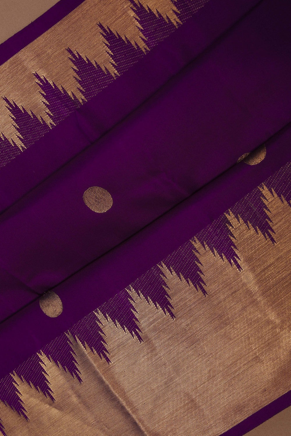 Purple South Silk Saree