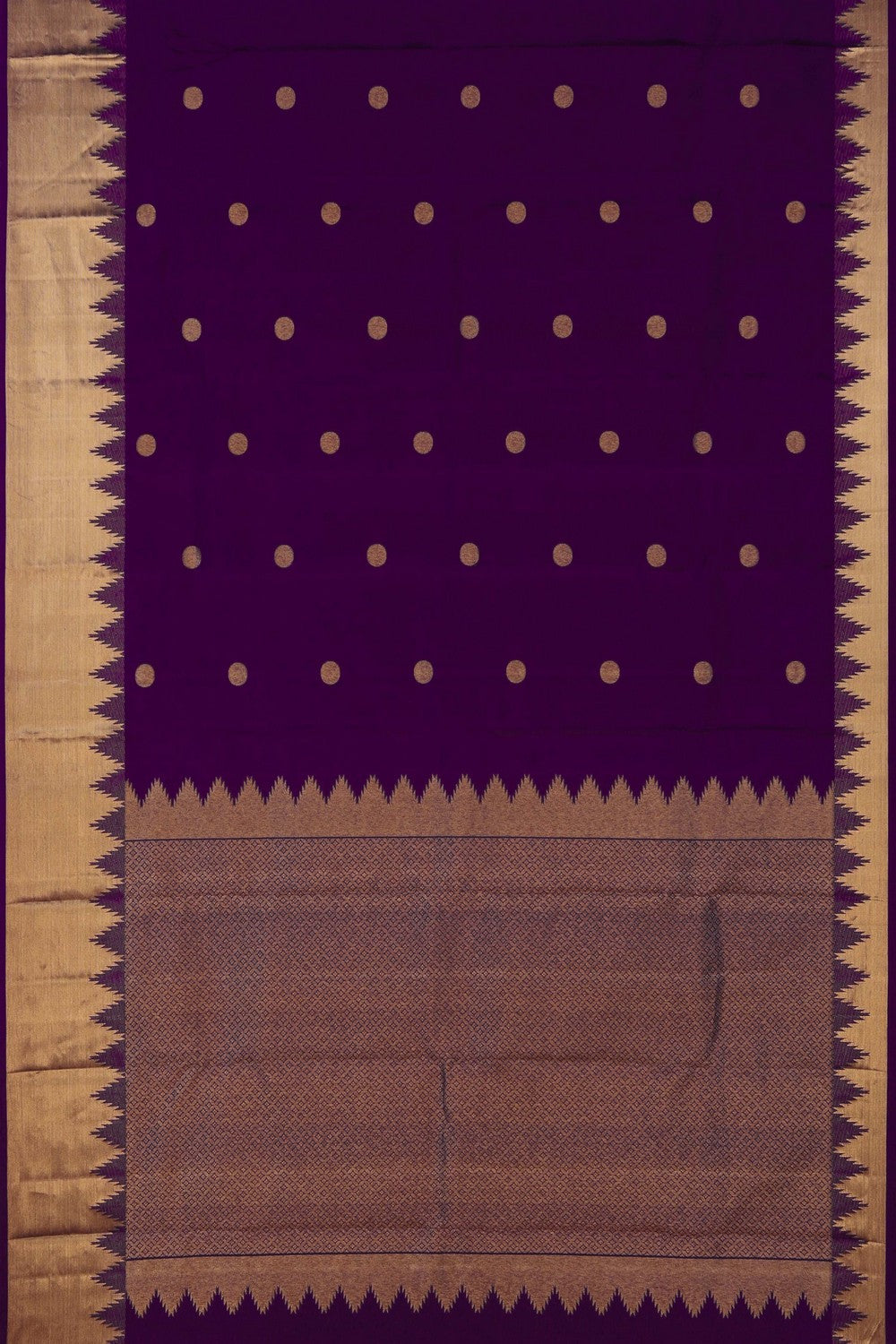 Purple South Silk Saree