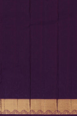 Image of Blue South Silk Kattam Saree