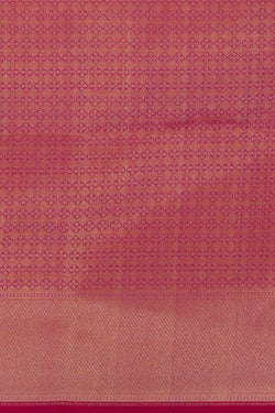 Image of Kora Silk Brocade Fuchsia Pink Saree