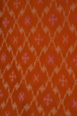 Image of Kora Silk Brocade Orange Saree
