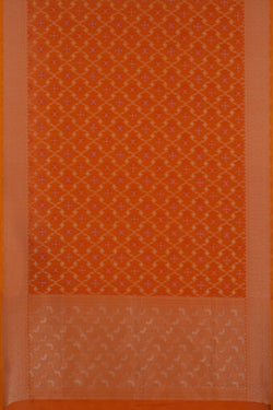 Image of Kora Silk Brocade Orange Saree