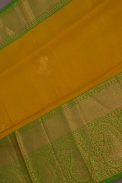 Image of Yellow South Silk Saree