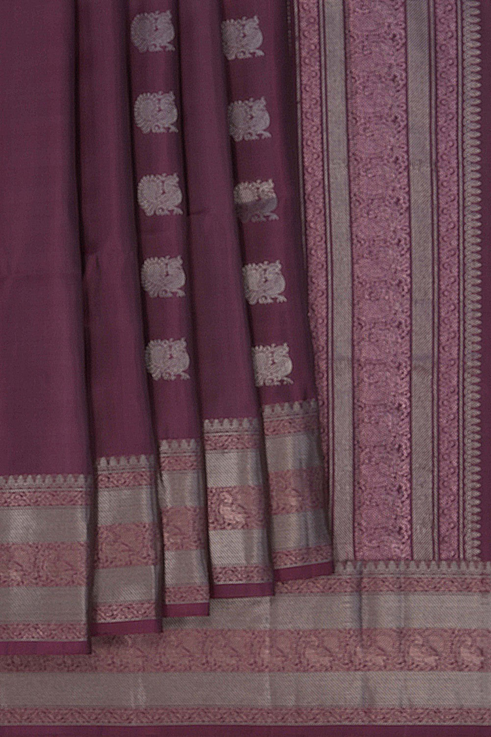 Image of Onion Pink South Silk Saree