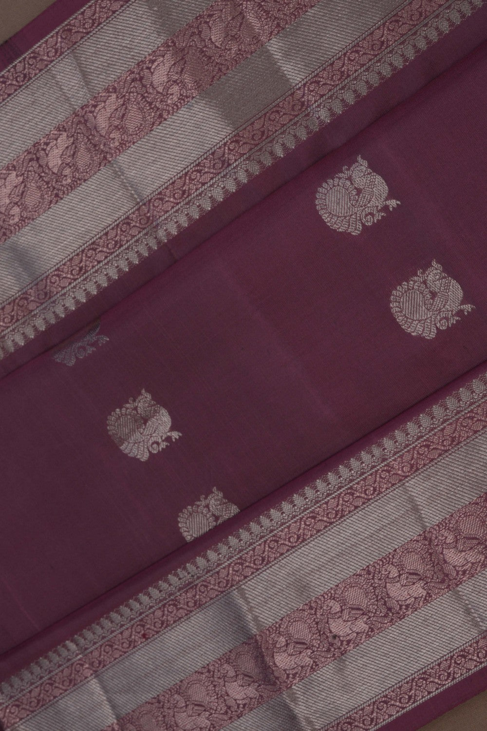 Image of Onion Pink South Silk Saree