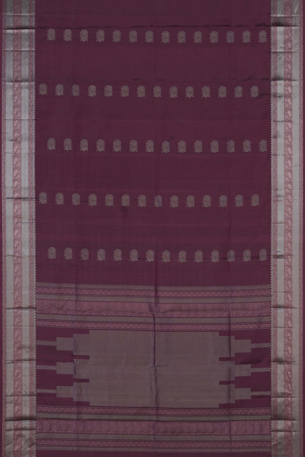 Image of Onion Pink South Silk Saree