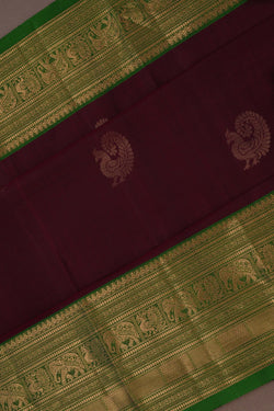 Image of Maroon South Silk Saree