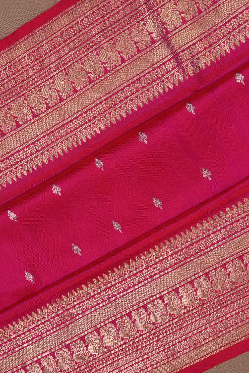 Image of Venkatagiri Silk Pink Saree