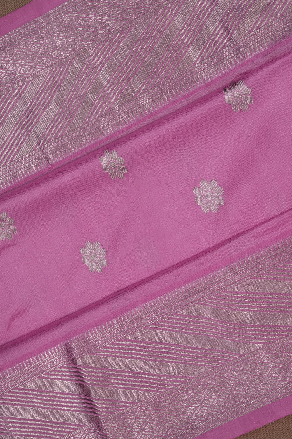 Venkatagiri Silk Lavender Purple Saree