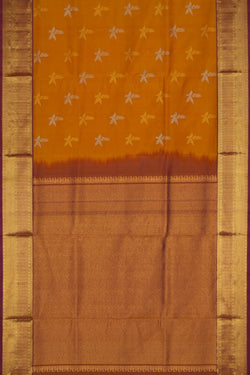 Image of Venkatagiri Silk Yellow Saree