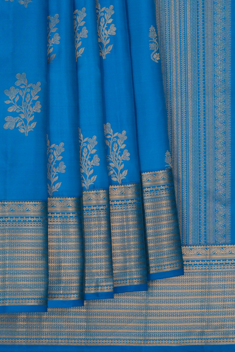 South Silk Blue Saree