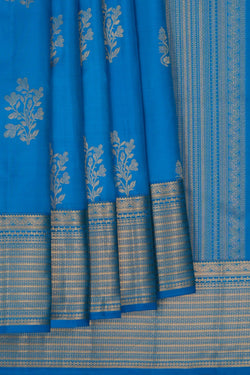 Image of South Silk Blue Saree