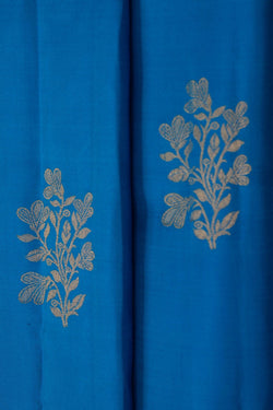 Image of South Silk Blue Saree