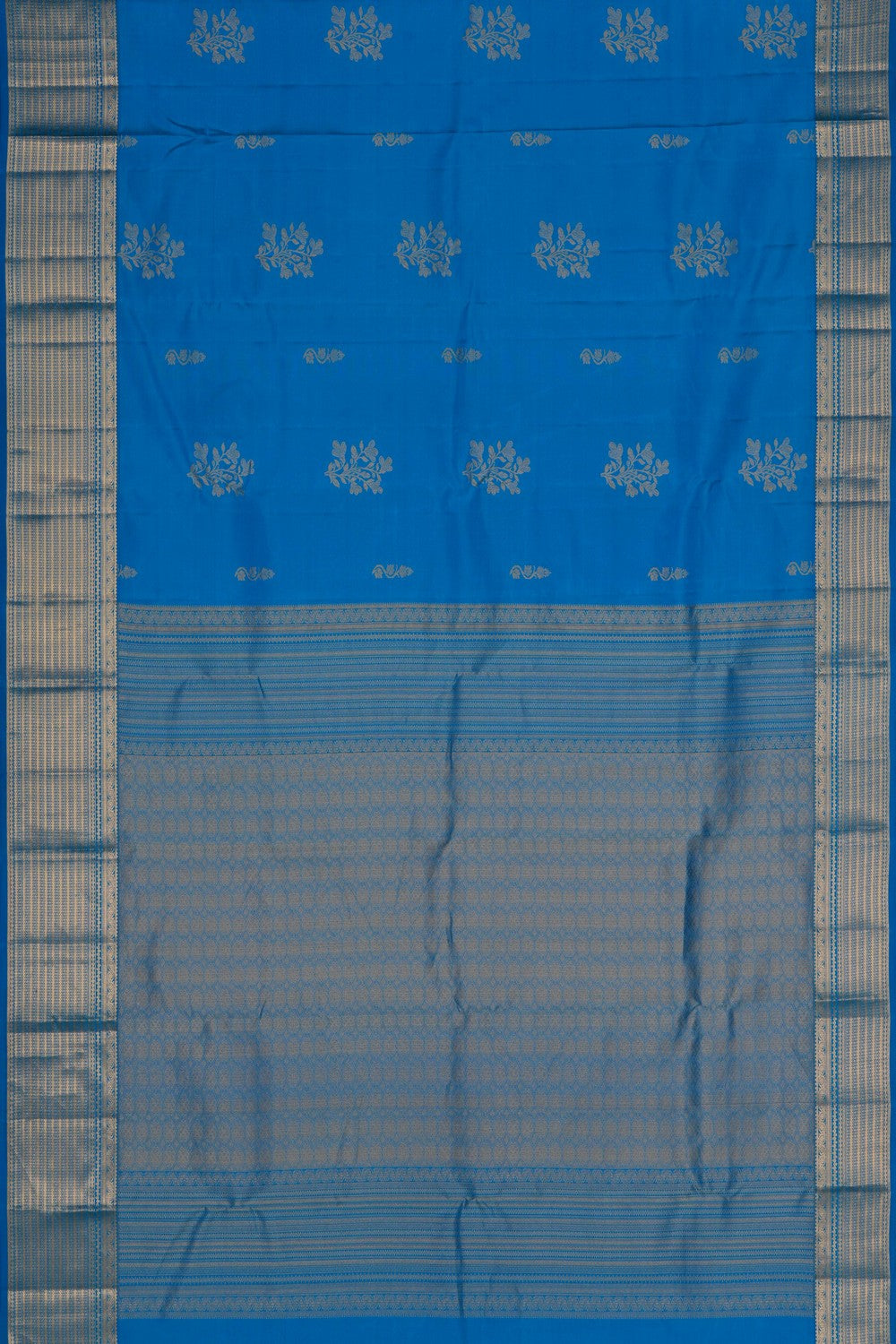 South Silk Blue Saree