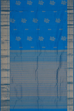 Image of South Silk Blue Saree