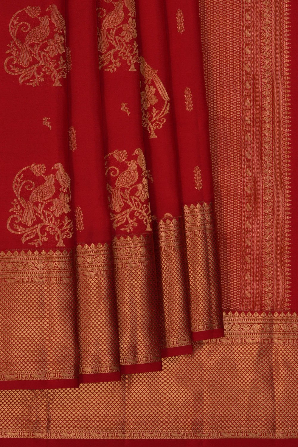South Silk Red Saree