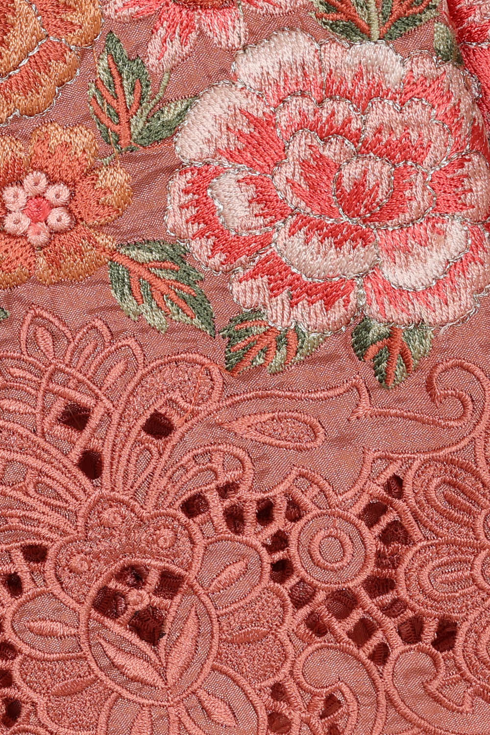 Image of South Silk Peach Pink Saree