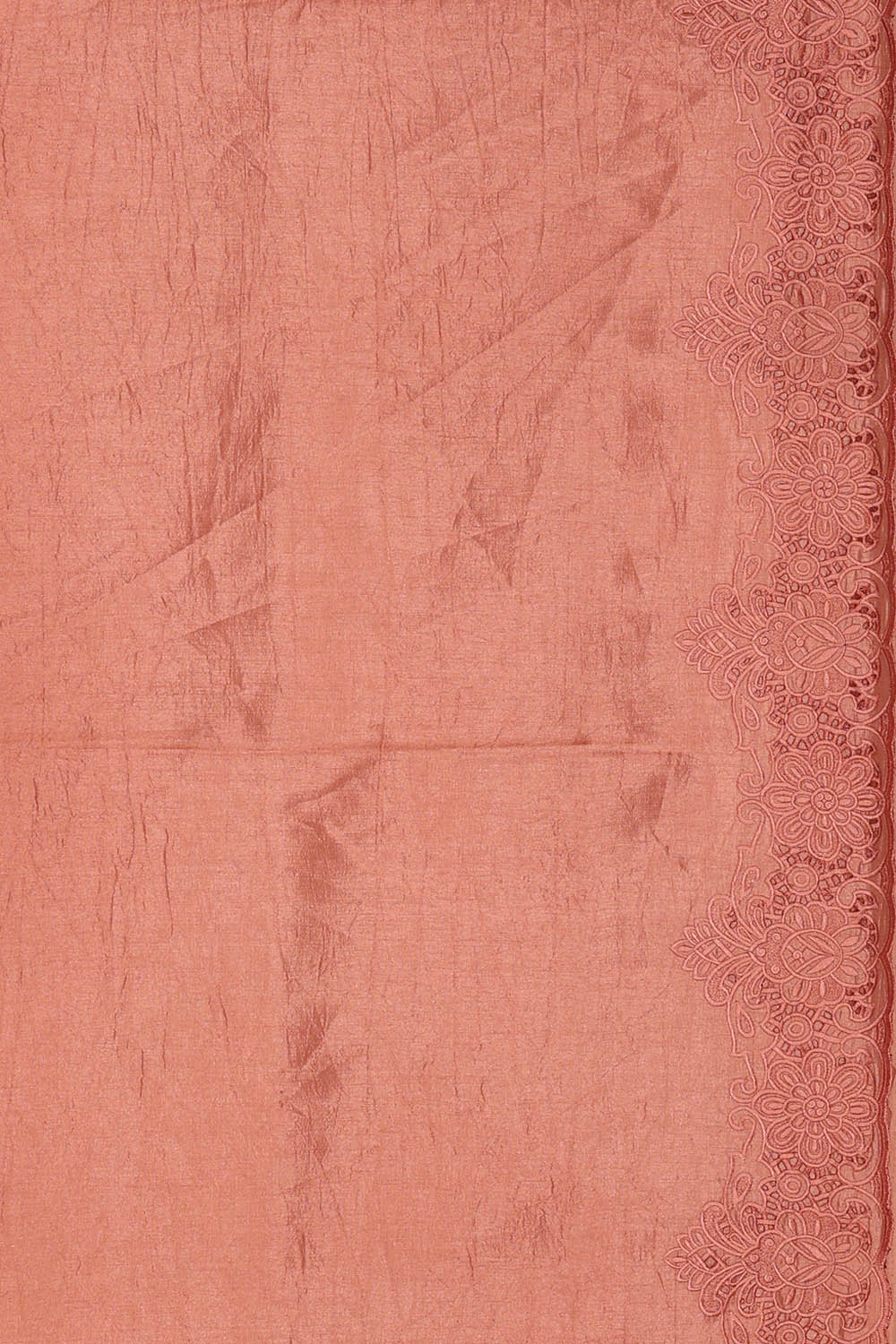 Image of South Silk Peach Pink Saree