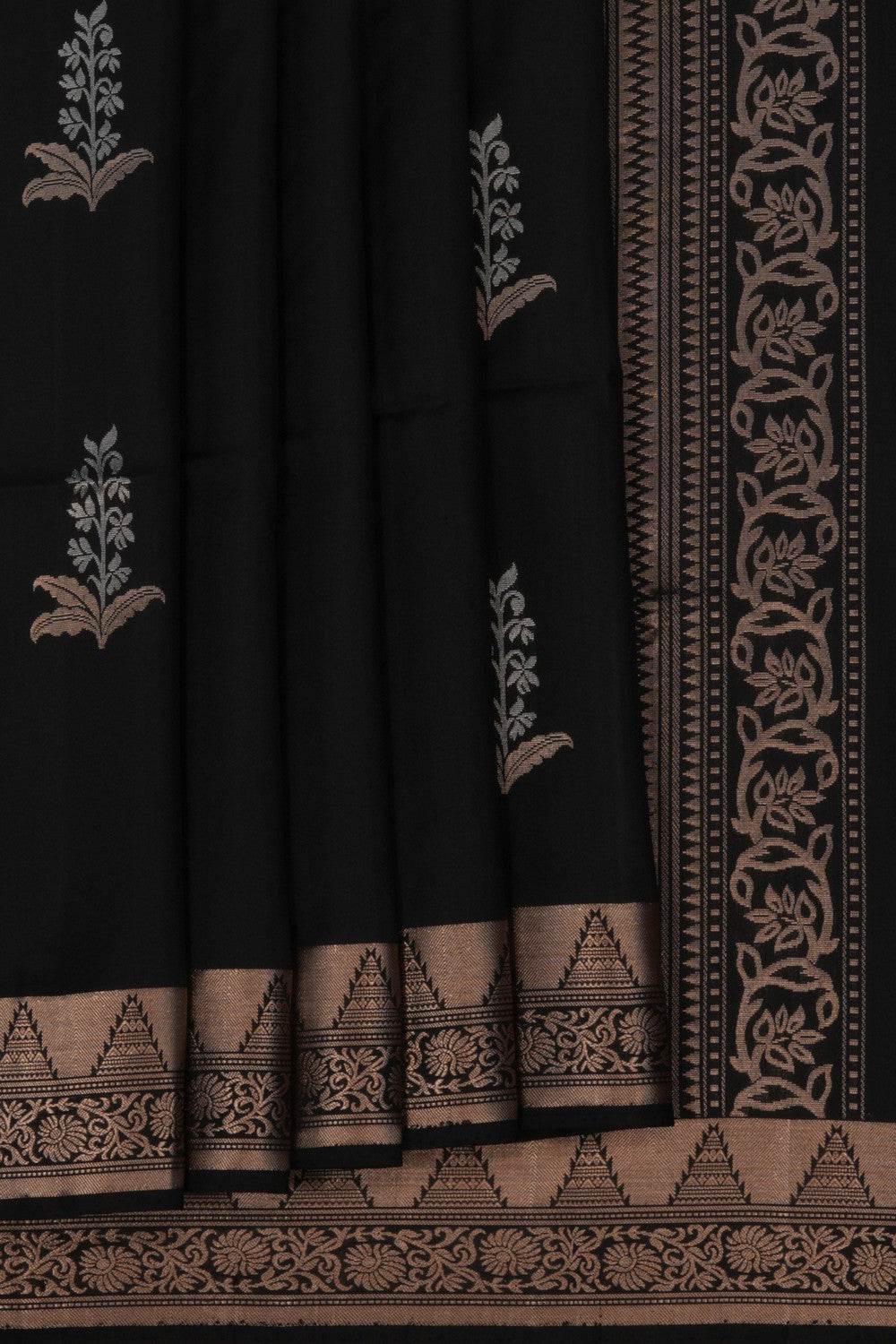 South Silk Black Saree