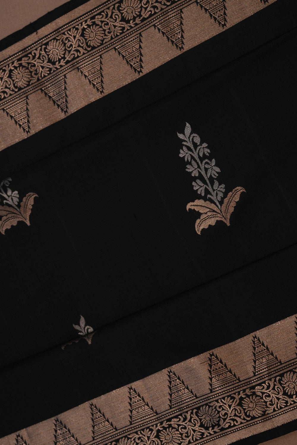 South Silk Black Saree