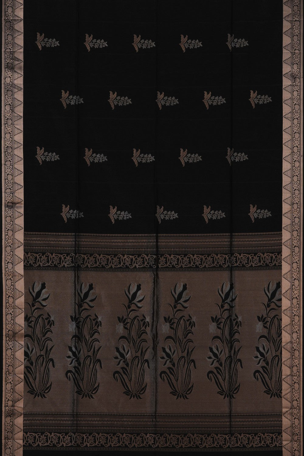 Image of South Silk Black Saree