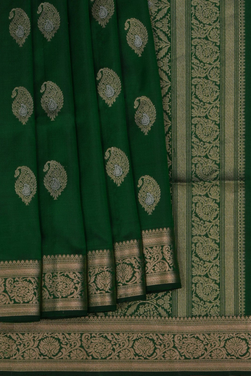 South Silk Green Saree